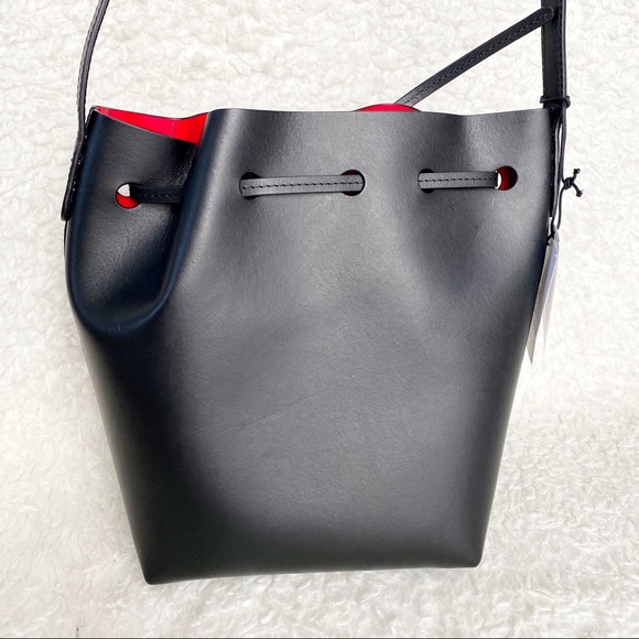 Mansur Gavriel Mini Bucket Bag Black Flamma - Picture 4 of 14